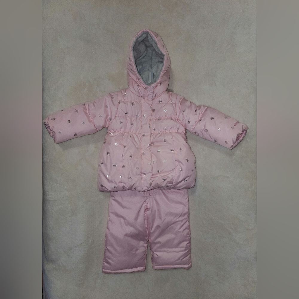 3 pieces Winter Jacket and Snow bibs for Baby Girls by Carter's pink